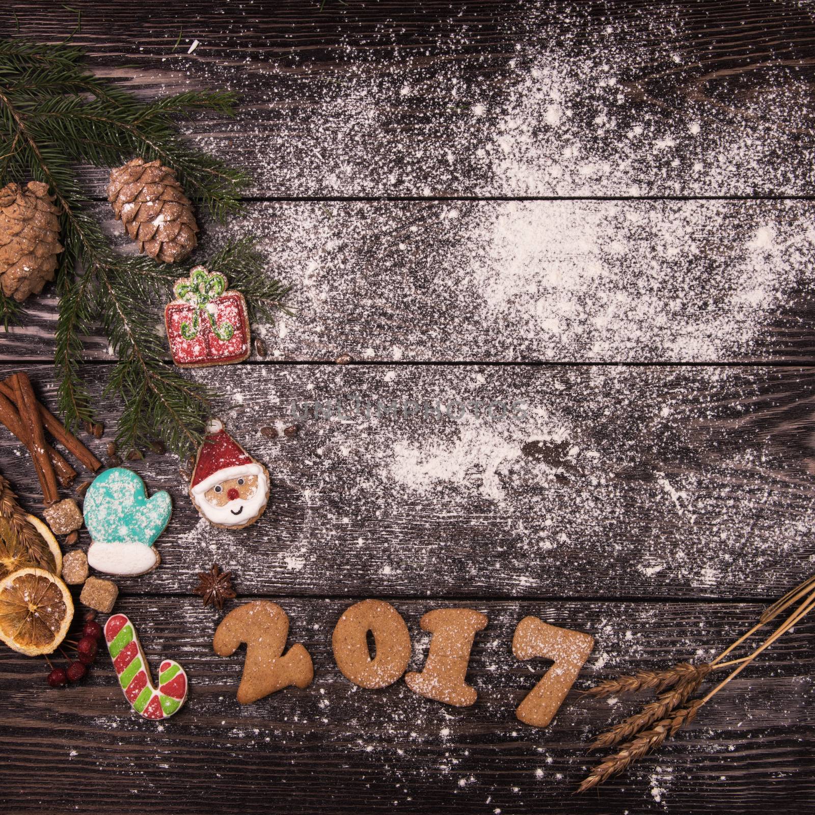 Gingerbreads for new 2017 years by rusak