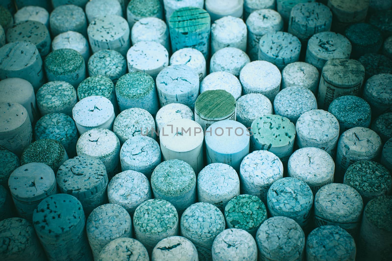 background texture with different wine corks. wine corks background