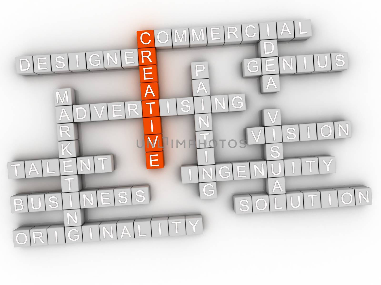 3d imagen Creative business concept. by dacasdo