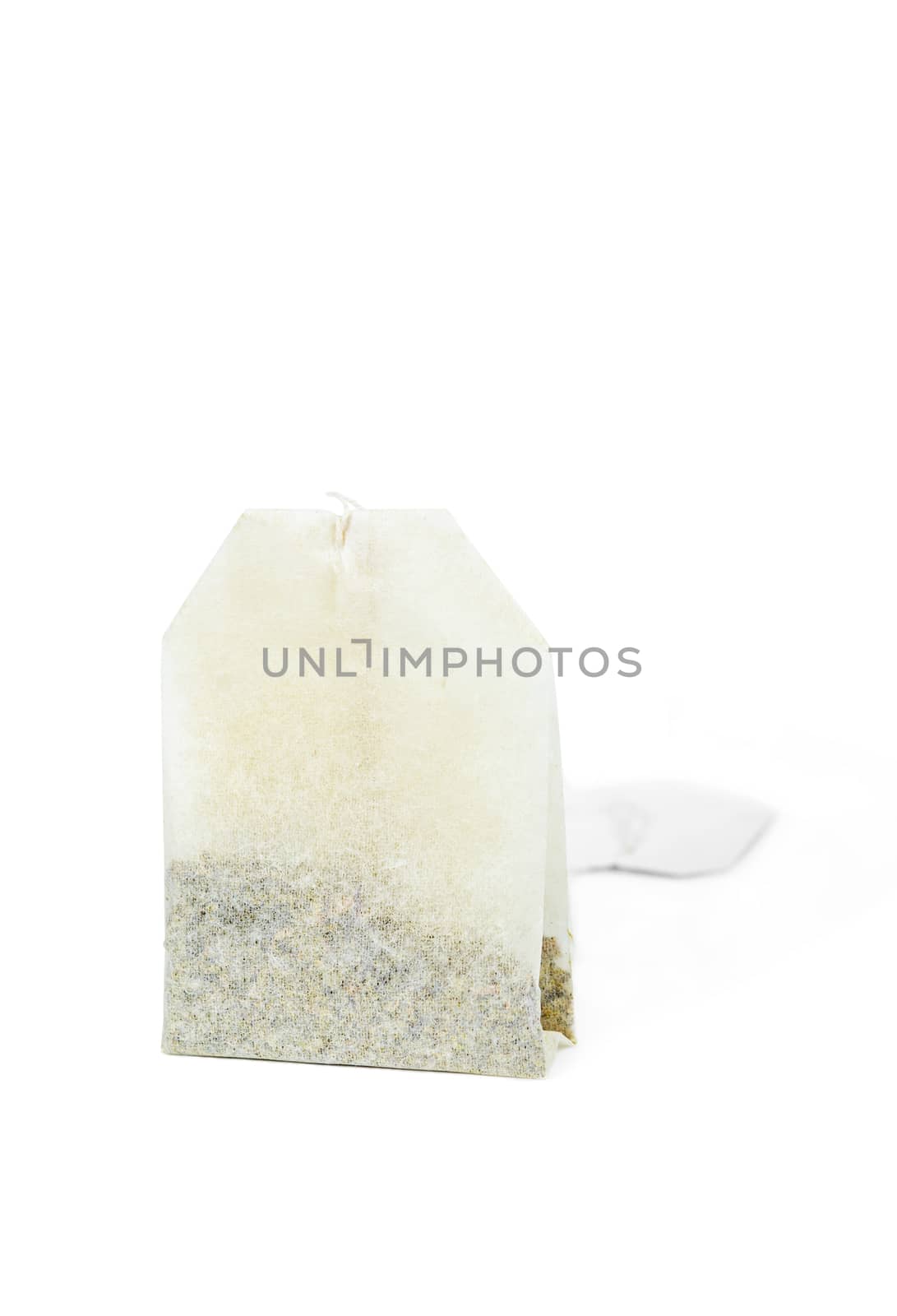 Teabag on white background by Gamjai