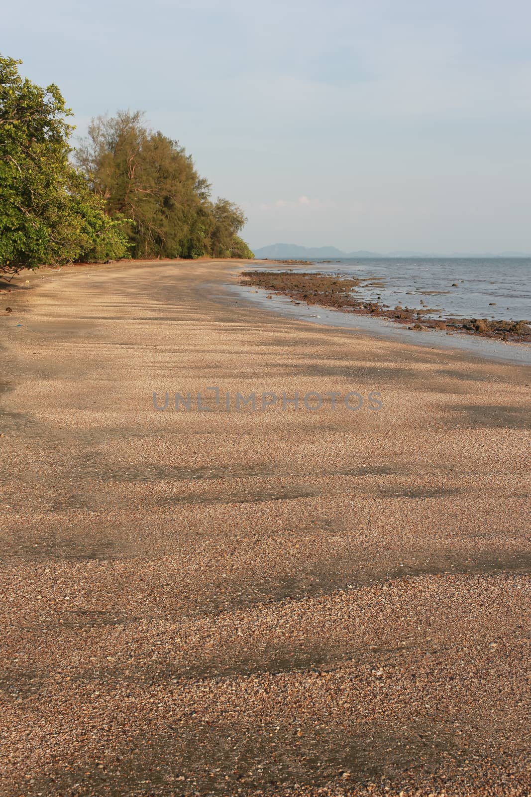 Sand on the Beach of Koh Sukorn in Palian of Trang, Thailand by ngarare