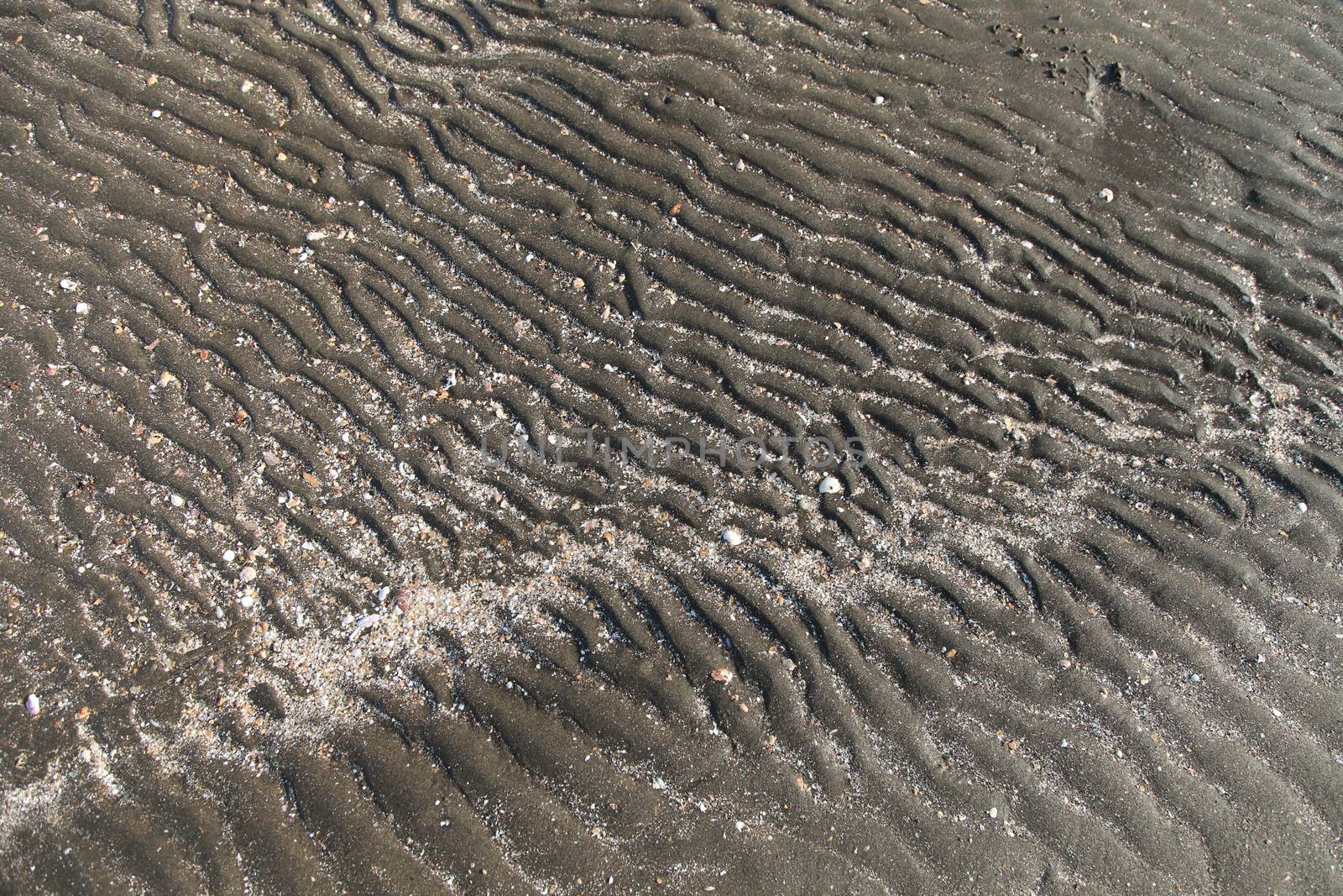 close up of Beach in Sea when water down at Koh Sukorn in Palian of Trang - Thailand