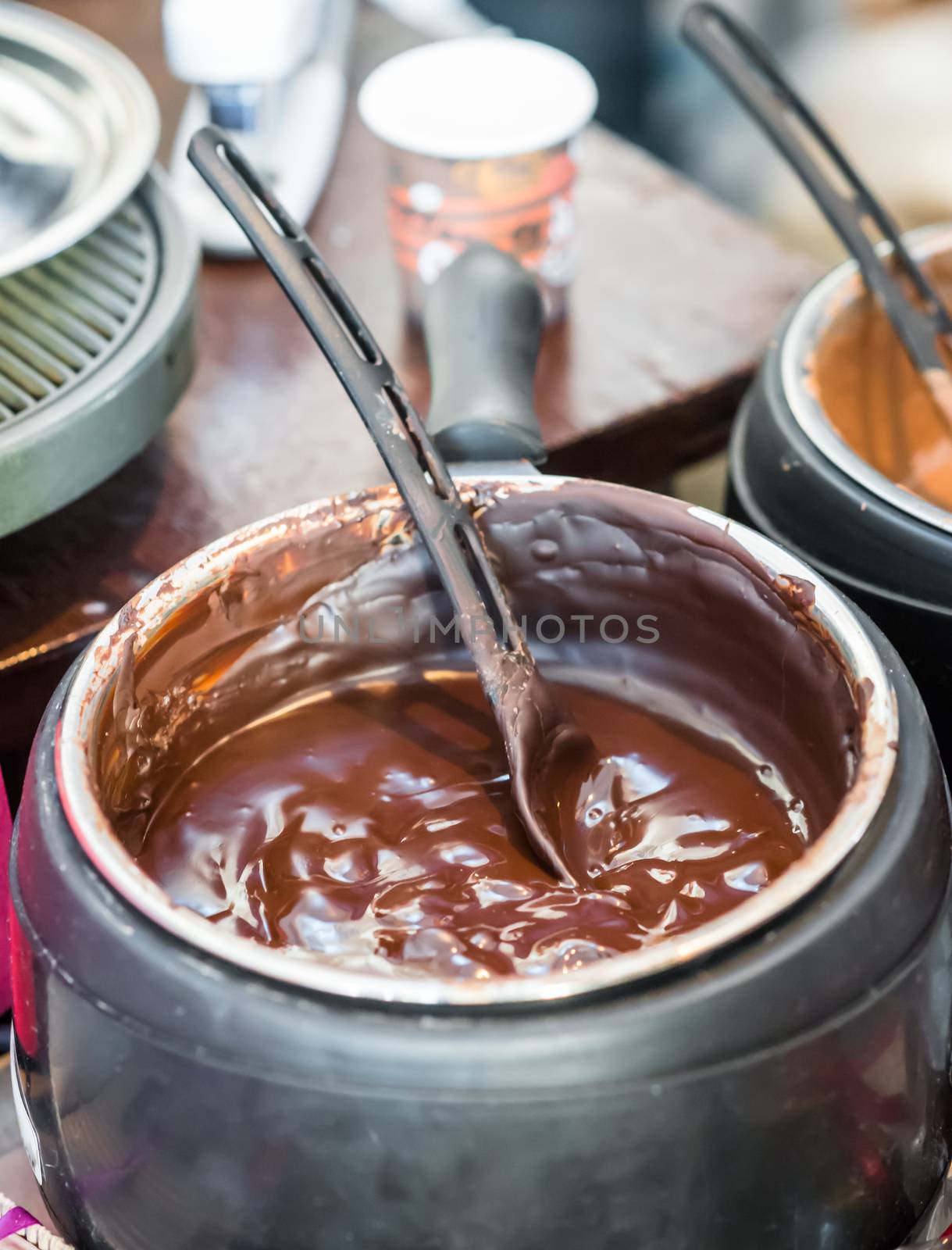 hot chocolate in a saucepan by okskukuruza