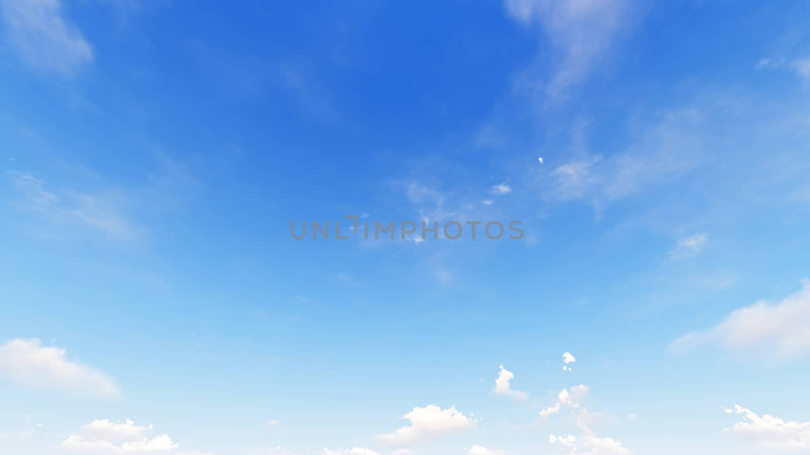 Cloudy blue sky abstract background, blue sky background with tiny clouds, 3d rendering

