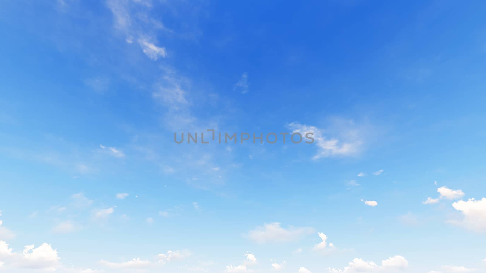 Cloudy blue sky abstract background, blue sky background with tiny clouds, 3d rendering

