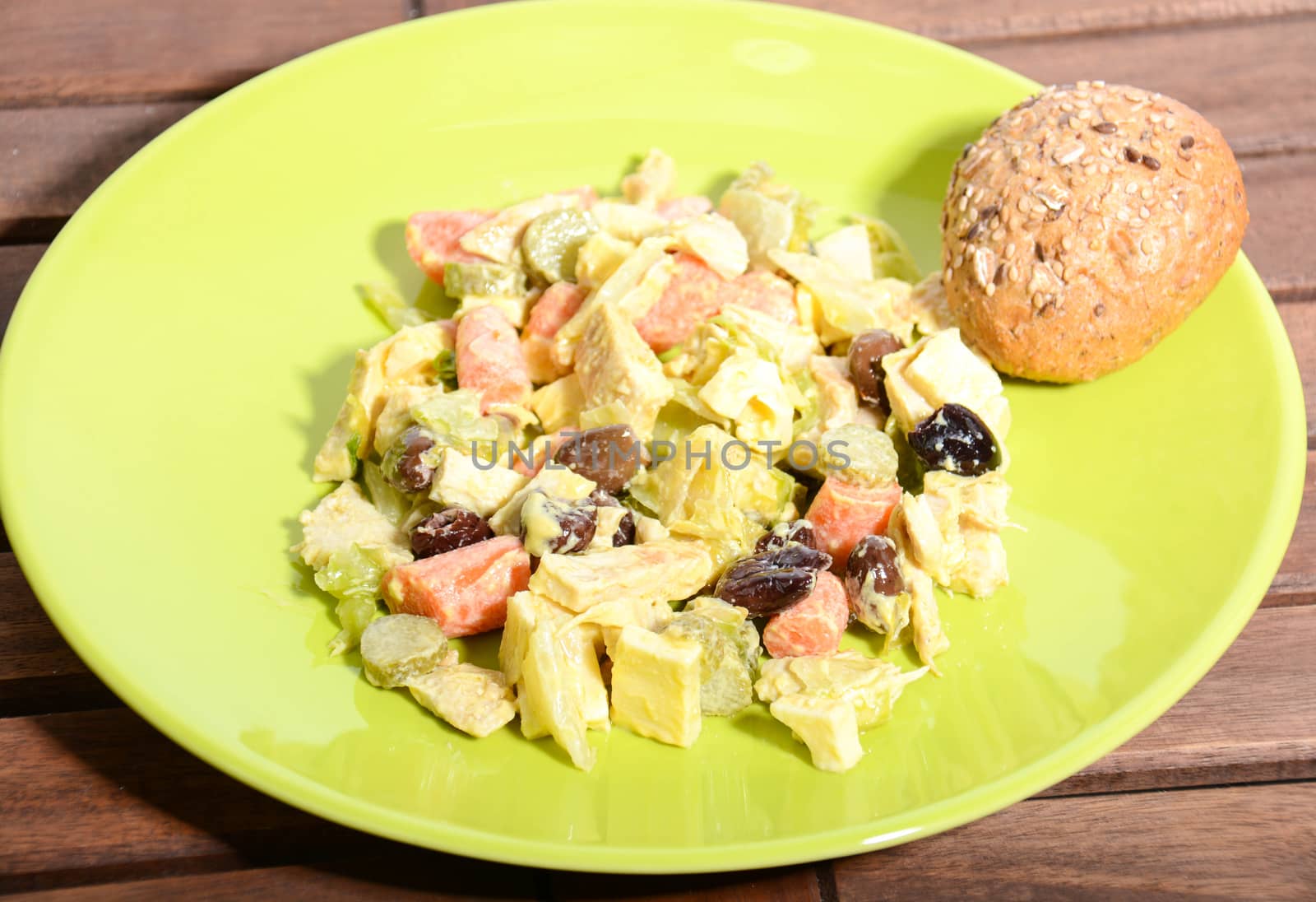 healthy food chicken salad by iacobino
