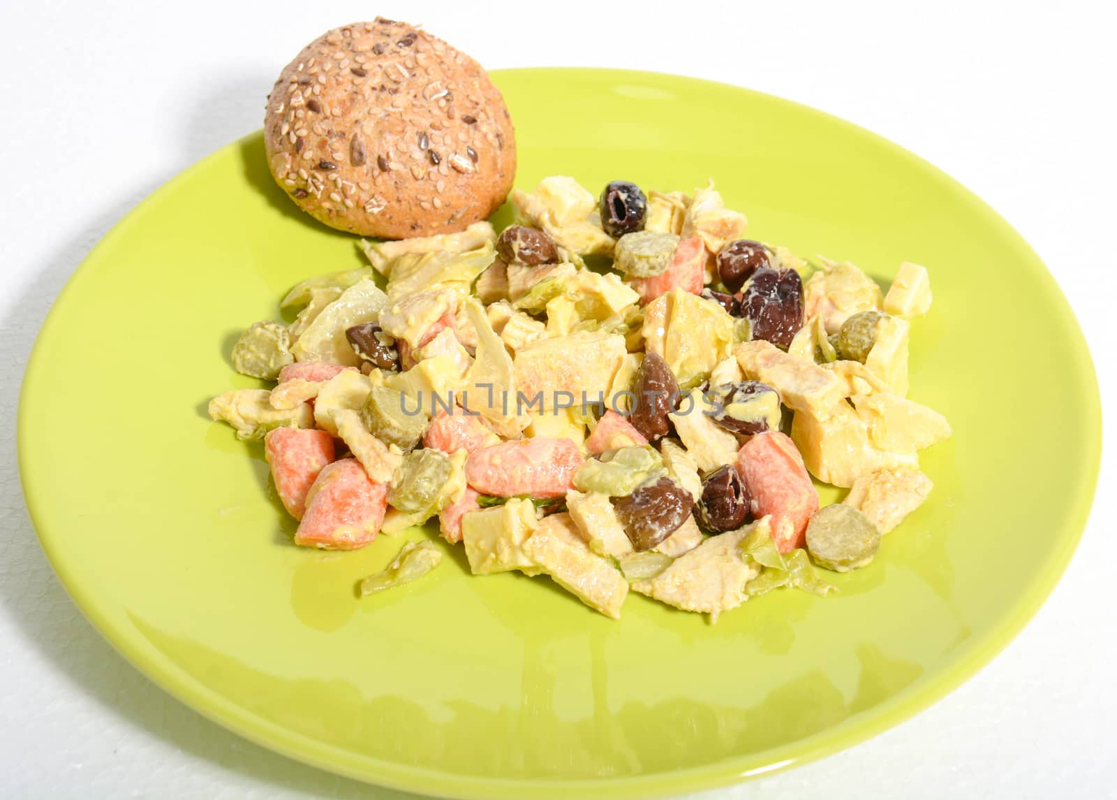 healthy food chicken salad by iacobino