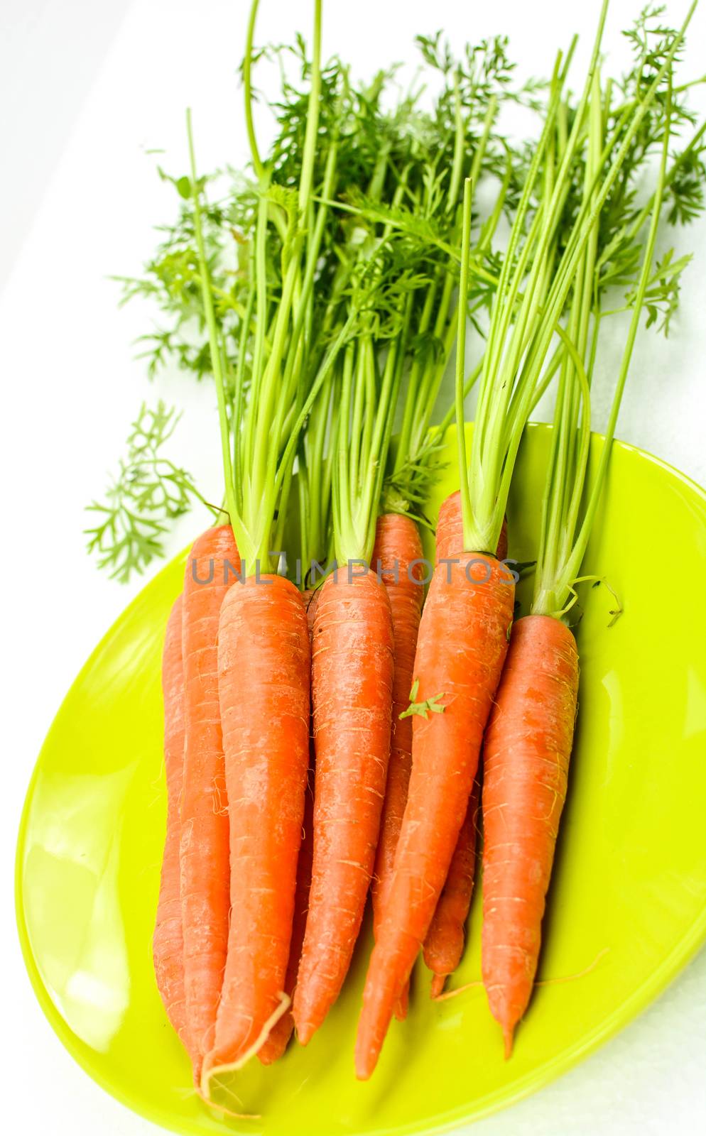 Natural carrots for a healthy diet