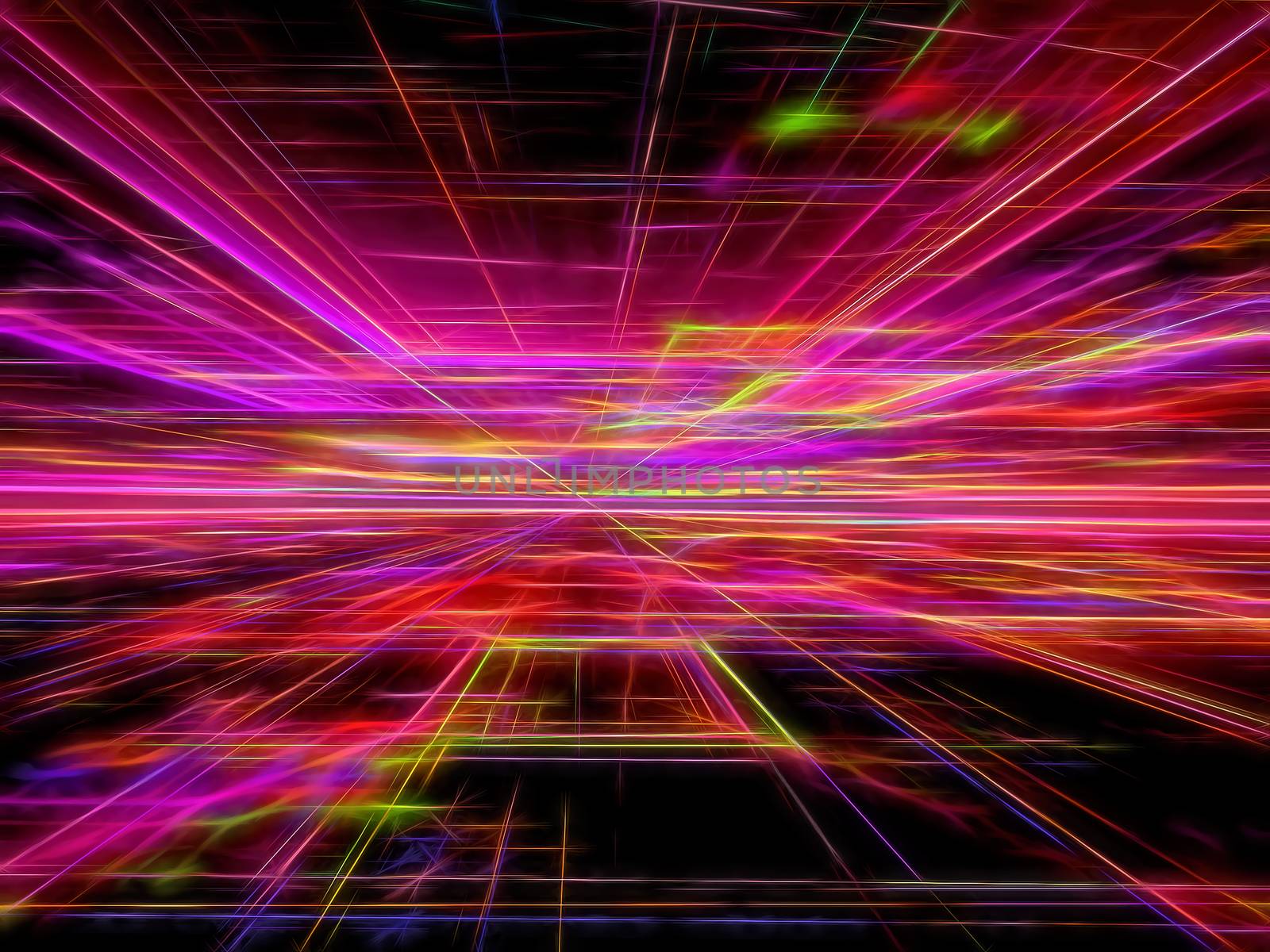 Abstract neon background - digitally generated image by olgasalt