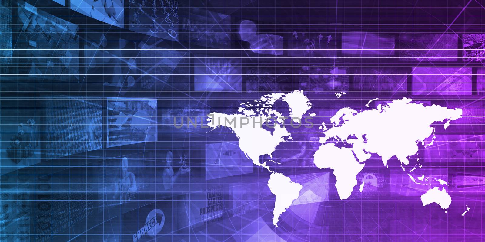 International Logistics and Supply Chain Concept Background