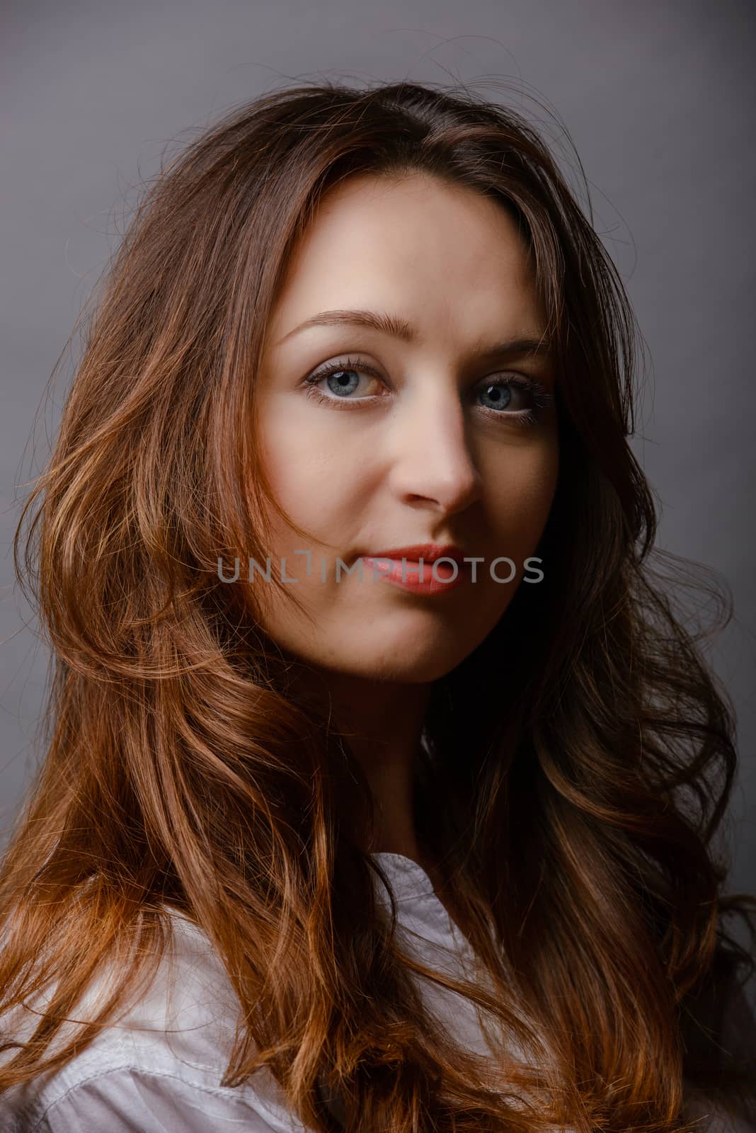 young woman portrait in studio by Brejeq