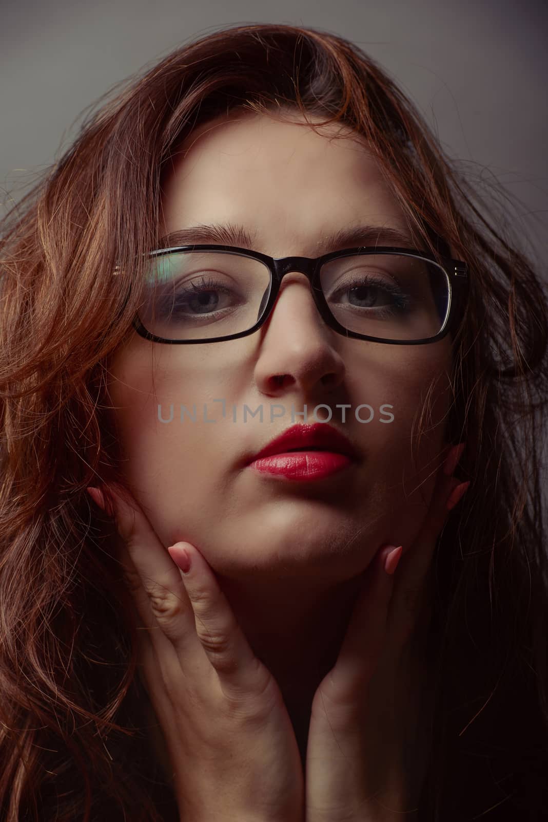 young woman portrait in studio by Brejeq