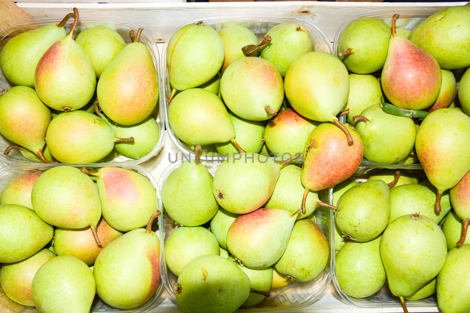 freshly fruits as background pears