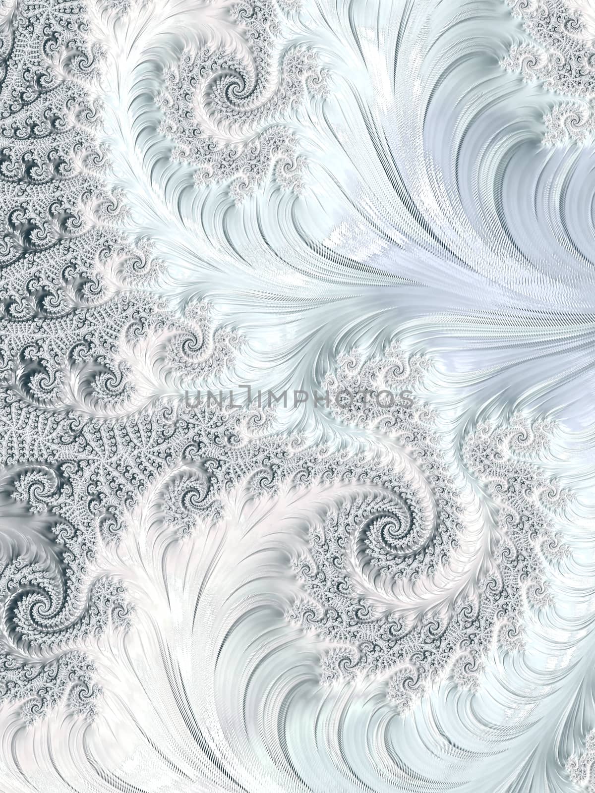 Abstract colourful background - computer-generated image. Classic fractal geometry - chaos curls and spirals, creating curlicue. Digital art for covers, puzzles, desktop wallpaper.