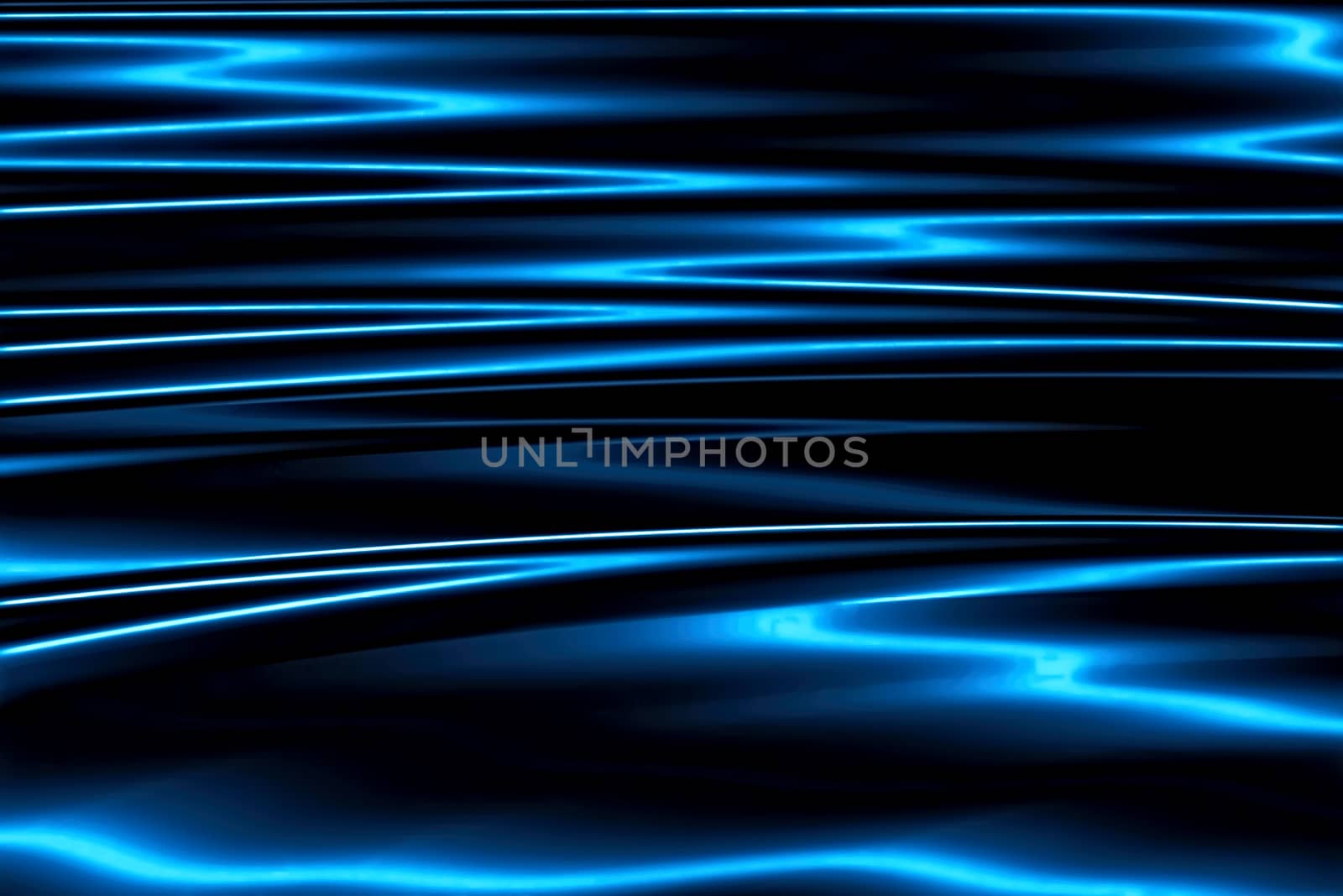 Glossy fractal background - abstract computer-generated image. Digital art: surface with a metallic sheen and deep horizontal folds. For tech and business design projects.