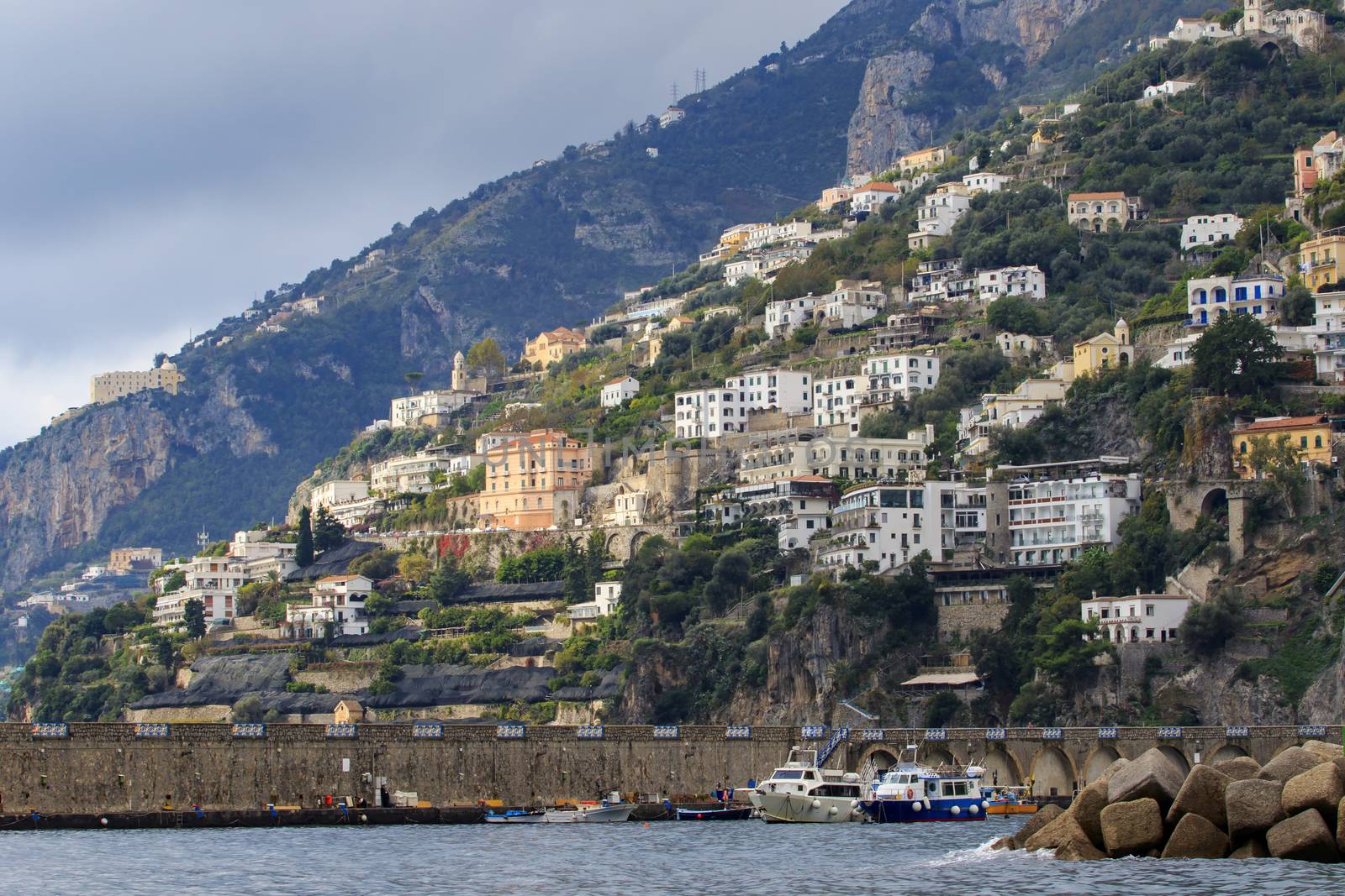 beautiful scenic of capri island important traveling destination by khunaspix