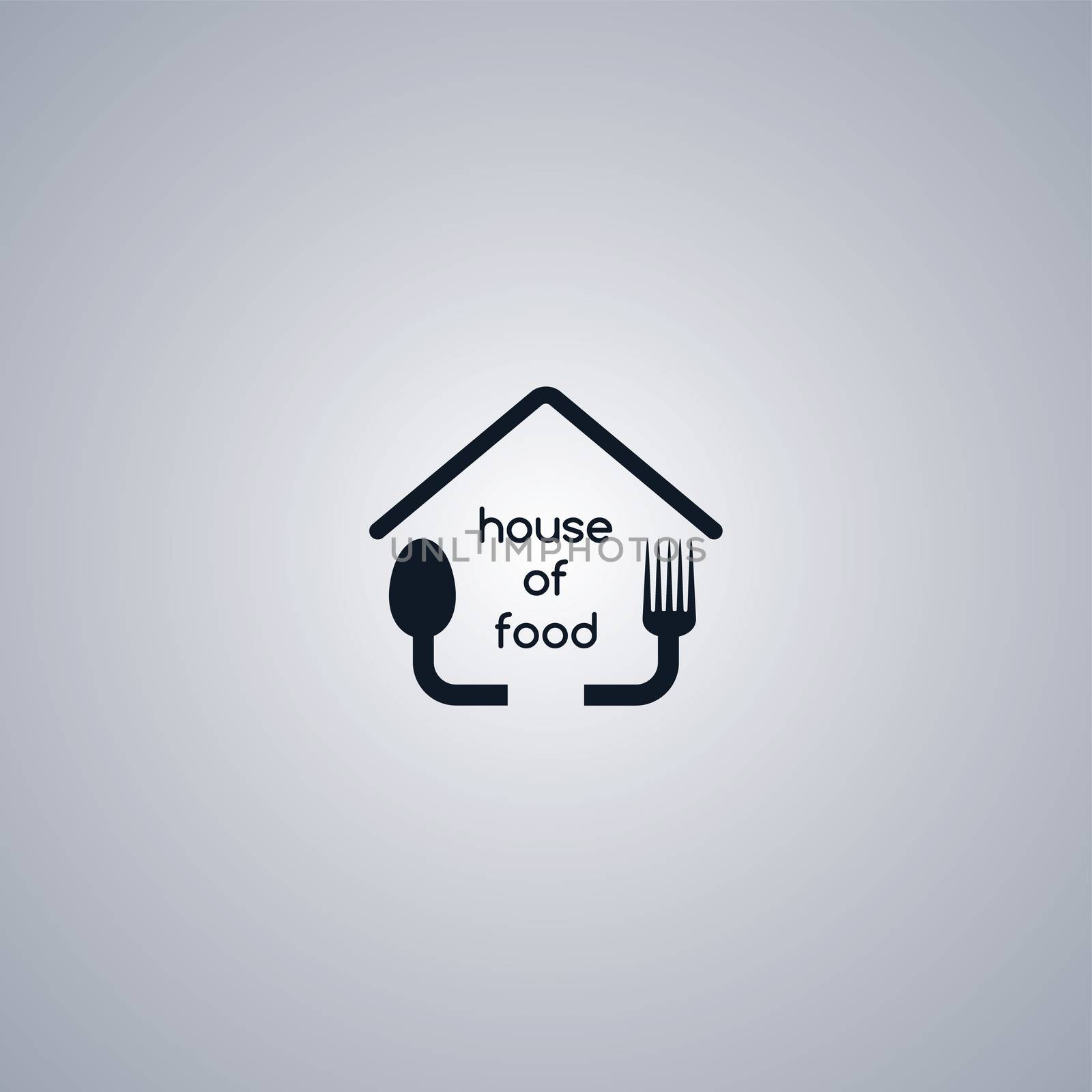 homemade house food logo template by vector1st