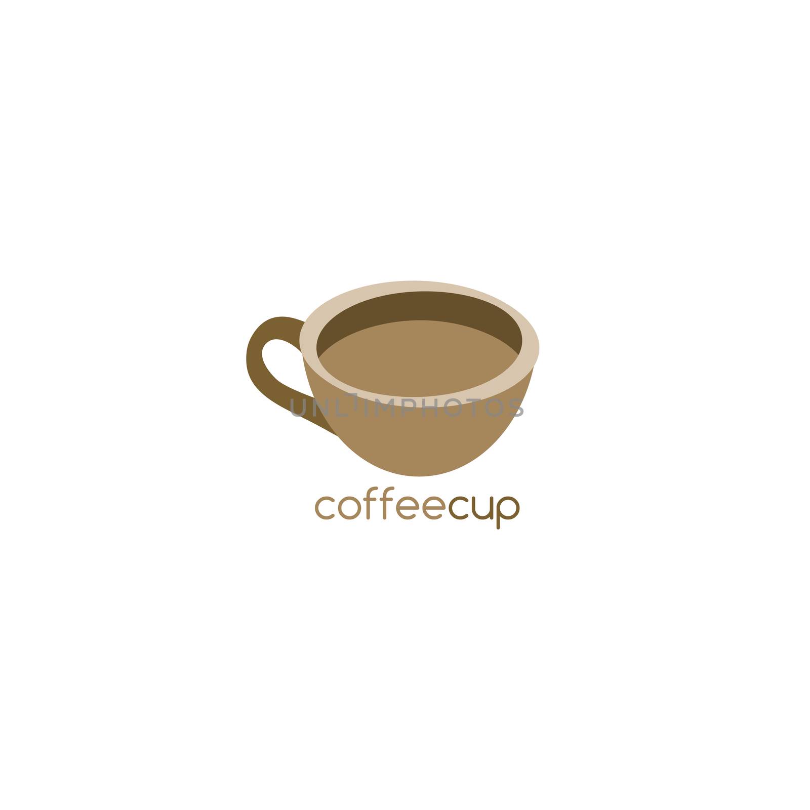 coffee cup logo template vector art illustration