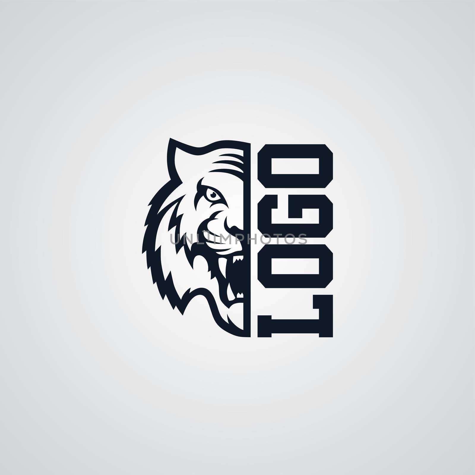 wild tiger logotype theme by vector1st