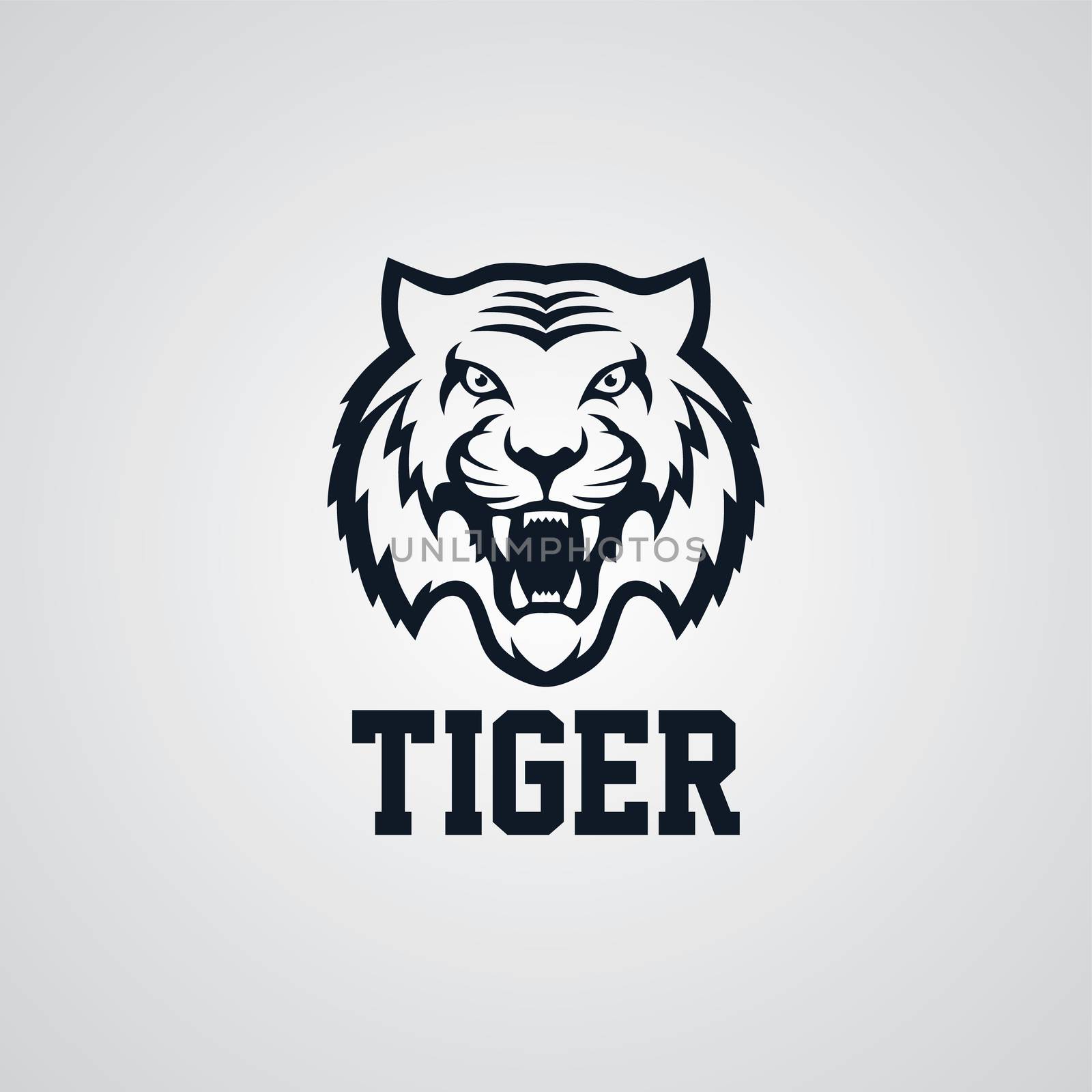 wild tiger logotype theme by vector1st