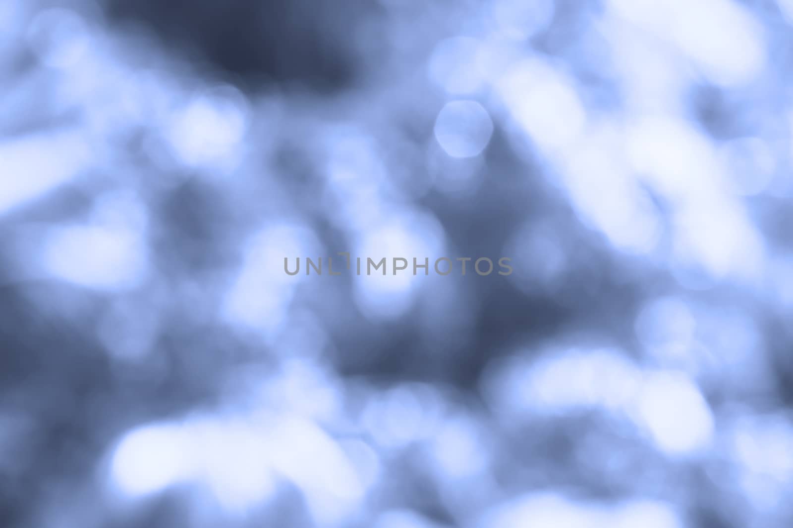 Blue bokeh color light background, abstract blurred