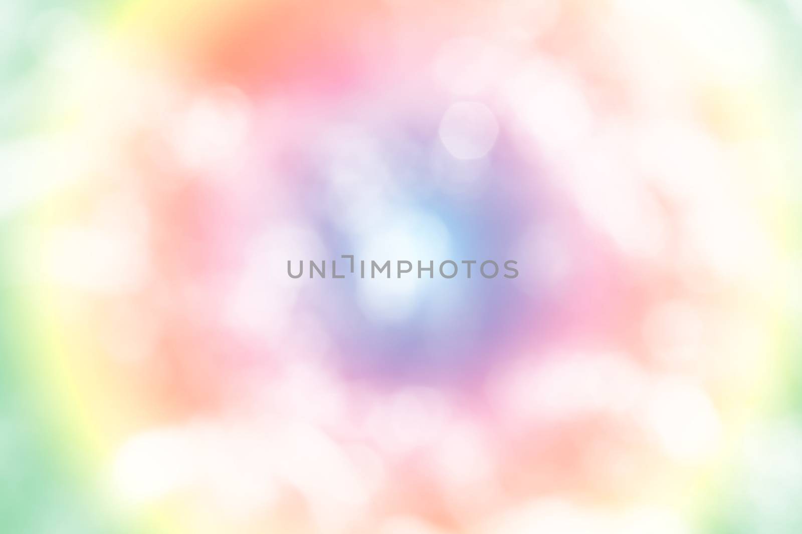 Rainbow bokeh and cycle color background