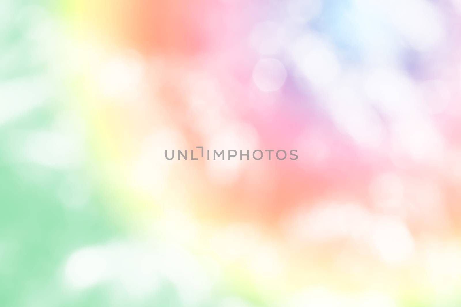 Rainbow colorful bokeh background