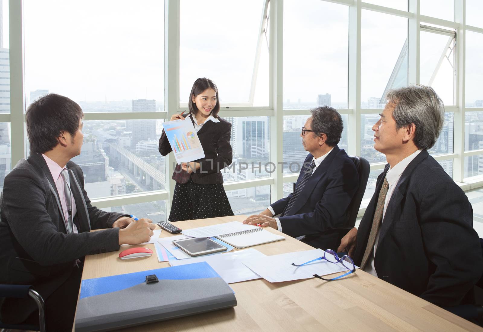 business people meeting in office