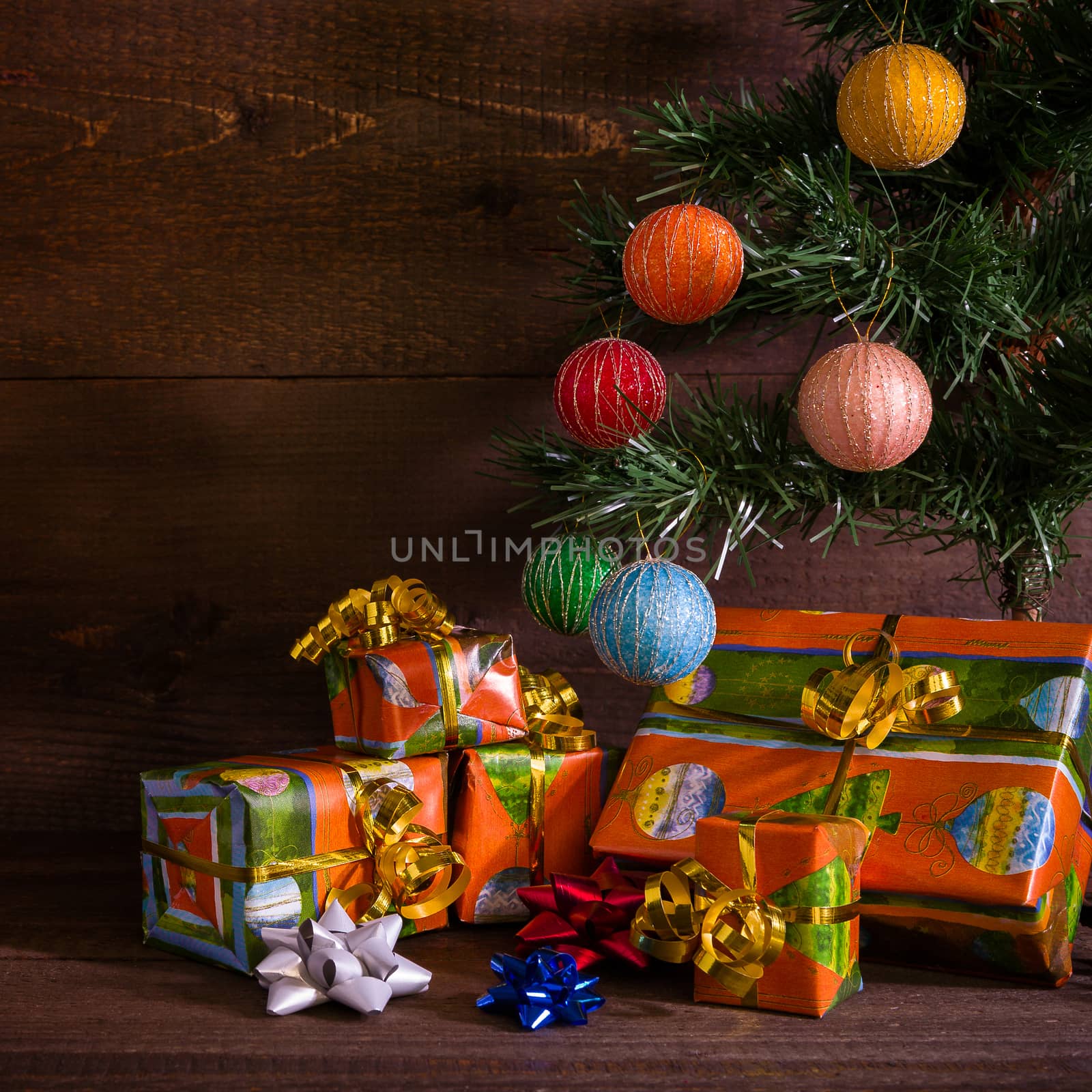 Many Christmas presents under the tree by LuigiMorbidelli