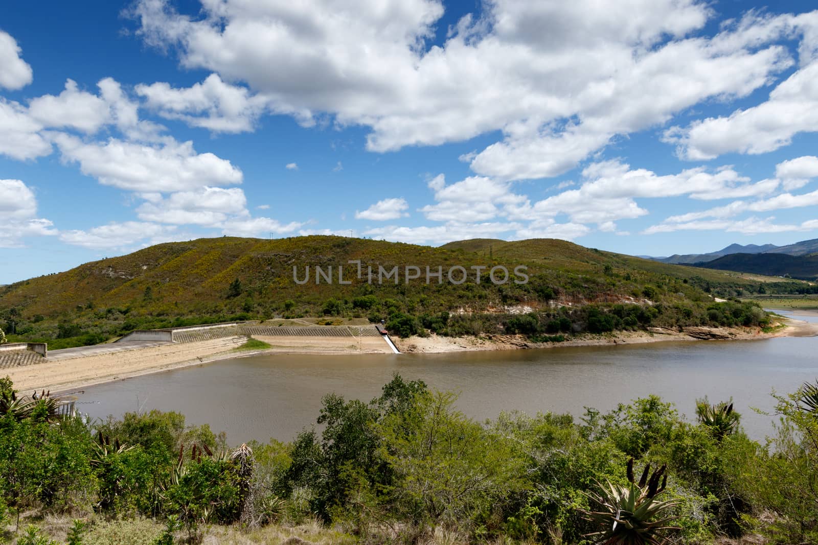 The low level of the Loerie Dam