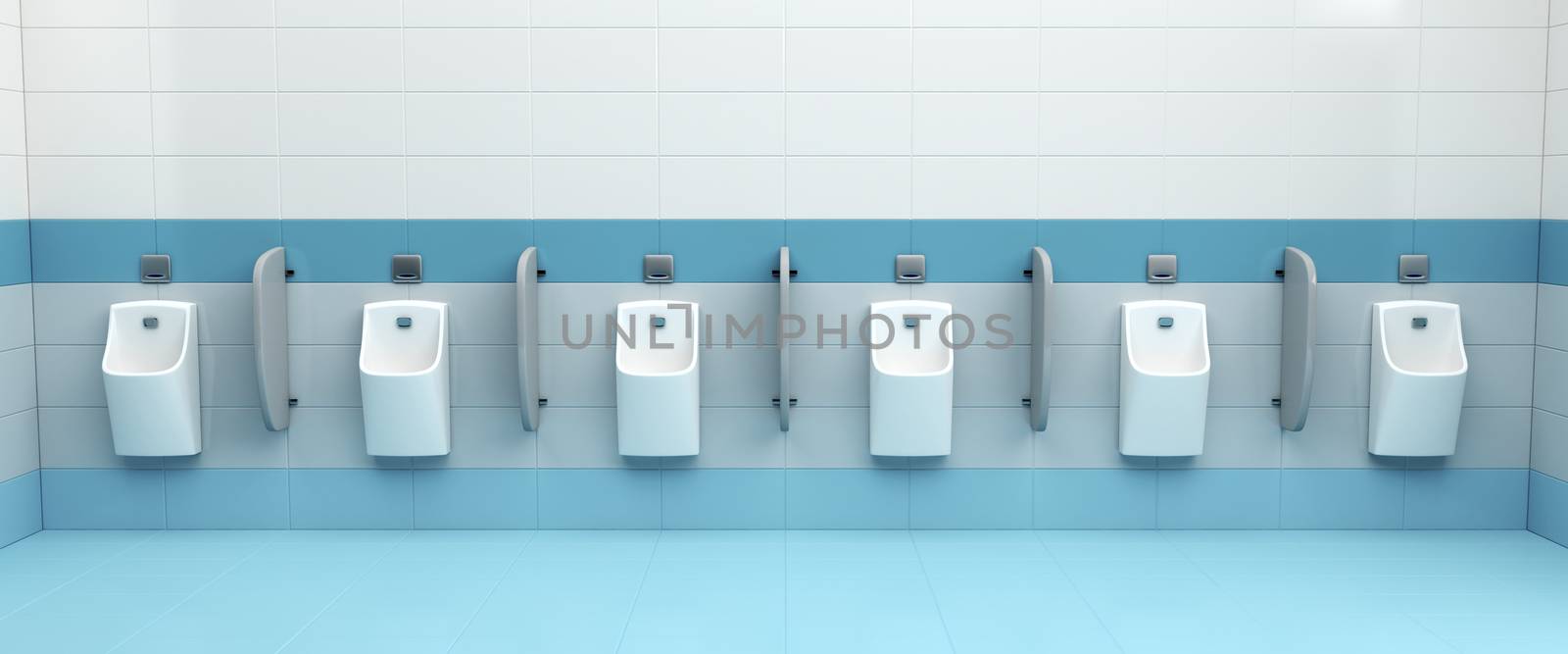 Row of urinals by magraphics