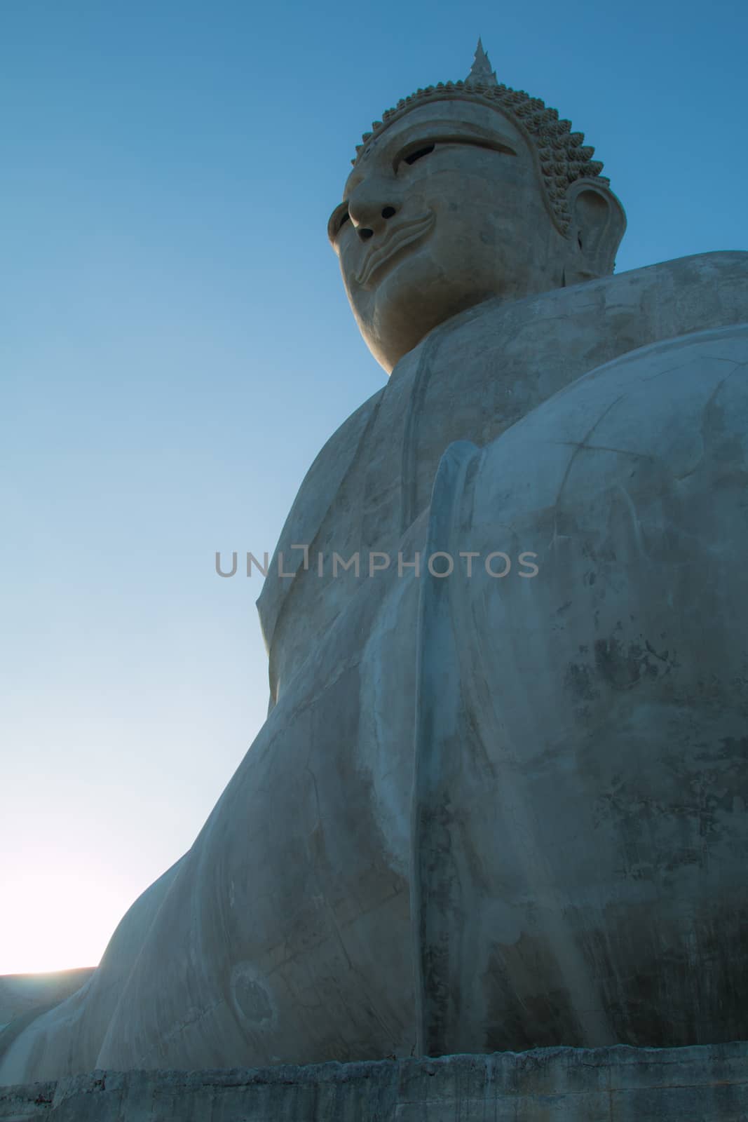 Big Buddha Mountain Manorom Mukdahan province.