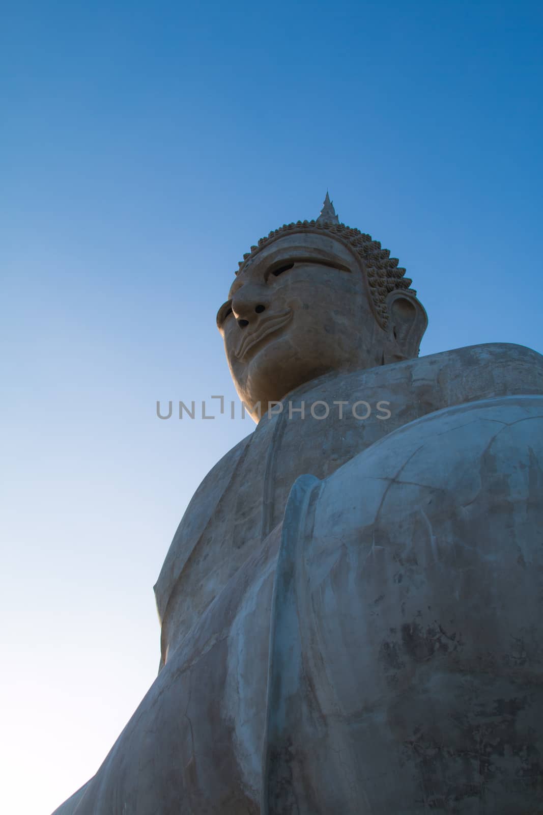 Big Buddha Mountain Manorom Mukdahan province.