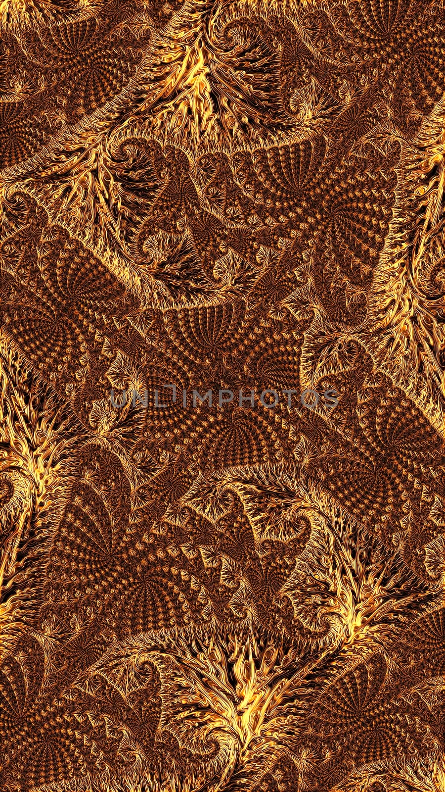 Abstract intricate texture - computer-generated image. Fractal geometry: curls and curles woven into a complex ornament. Asymmetric pattern for covers, puzzles, web design.