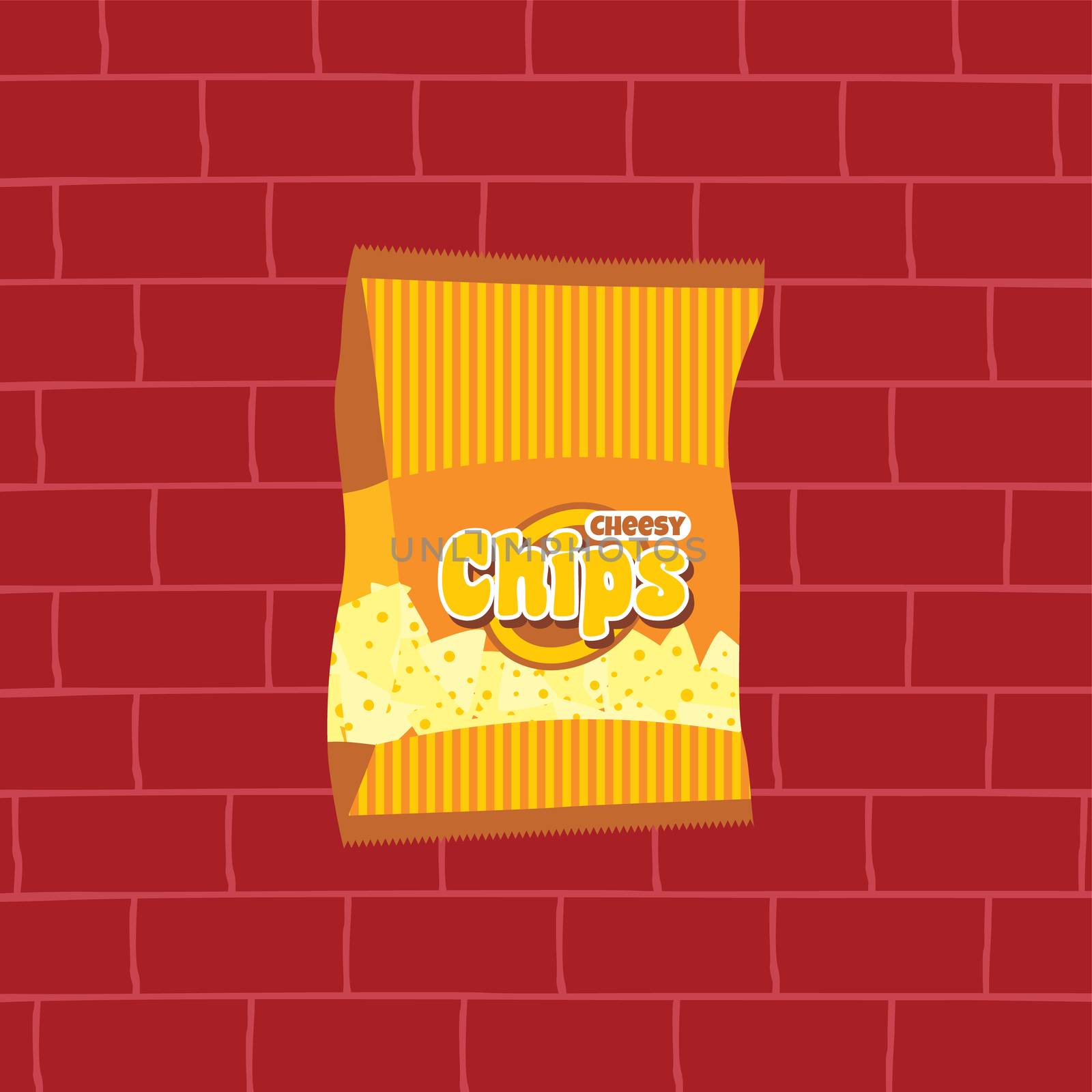 tasty potato chips snacks theme by vector1st