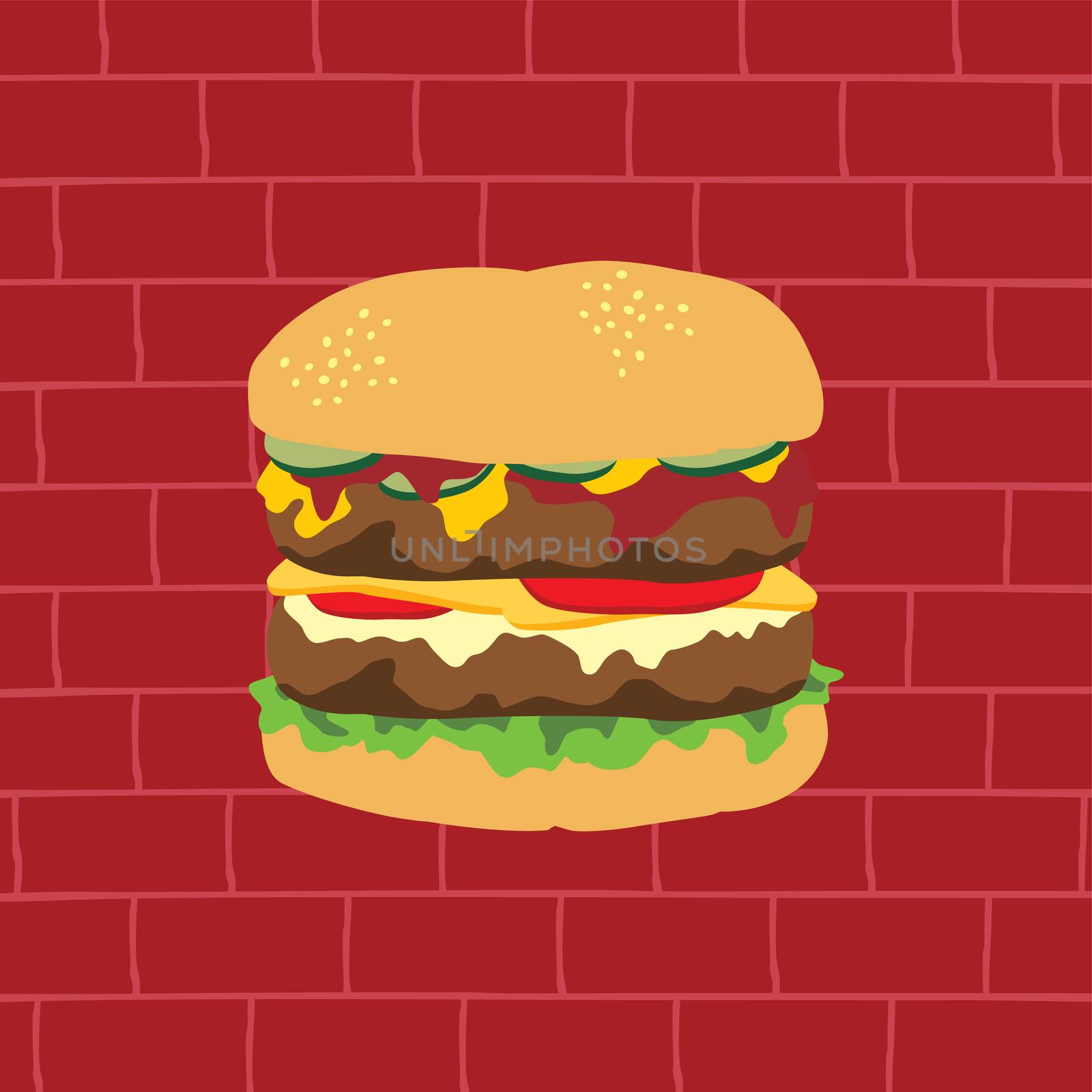 tasty burger theme by vector1st