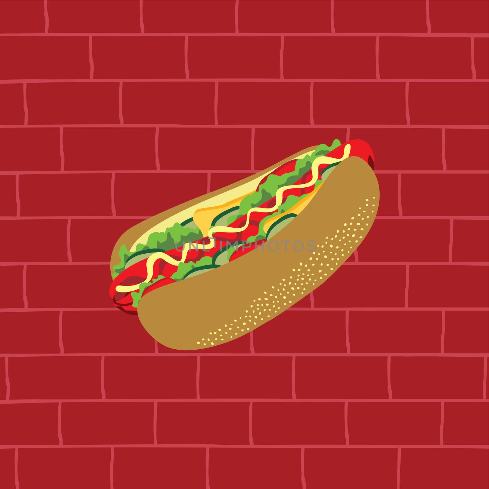 tasty hotdog theme by vector1st