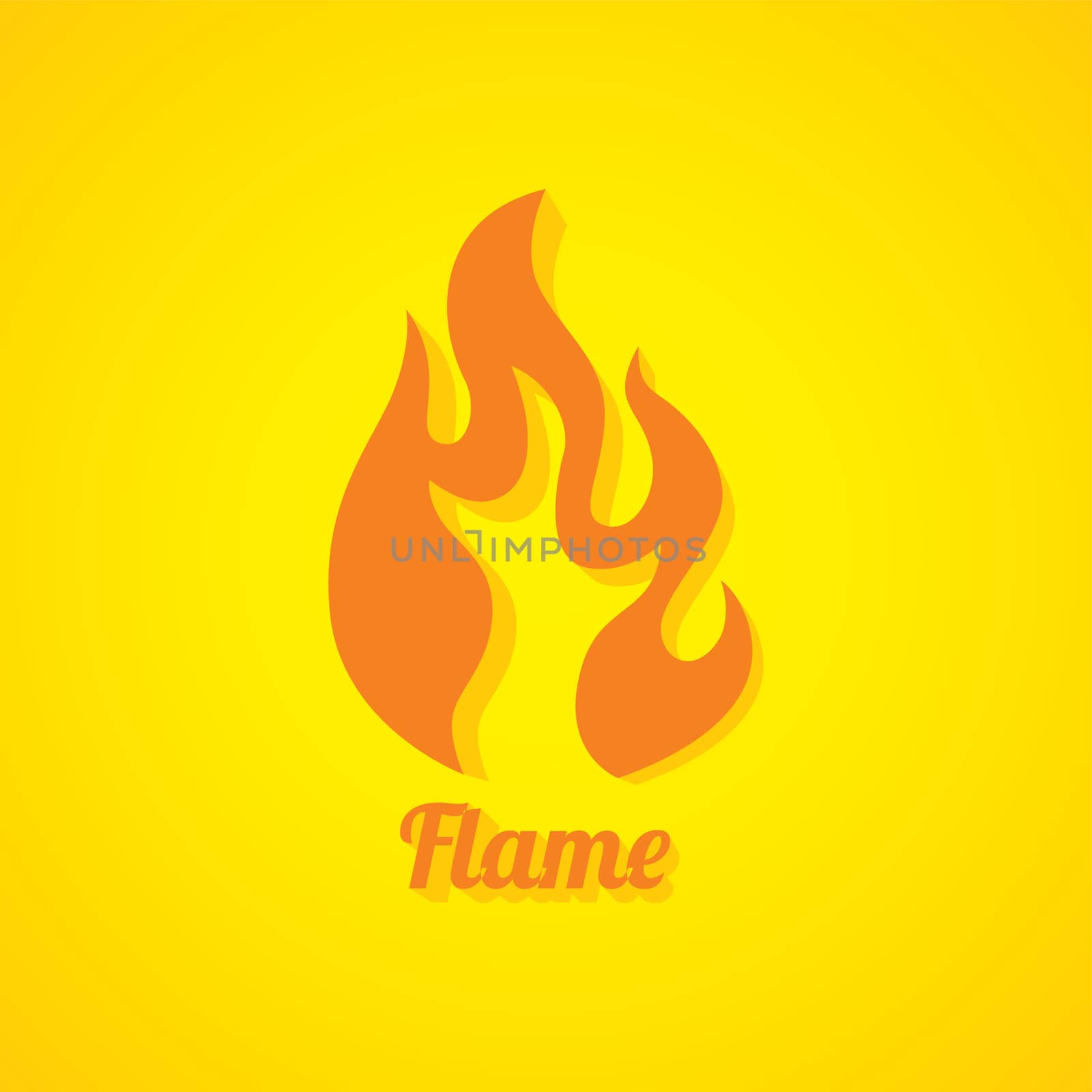 flaming burn fire theme vector art illustration