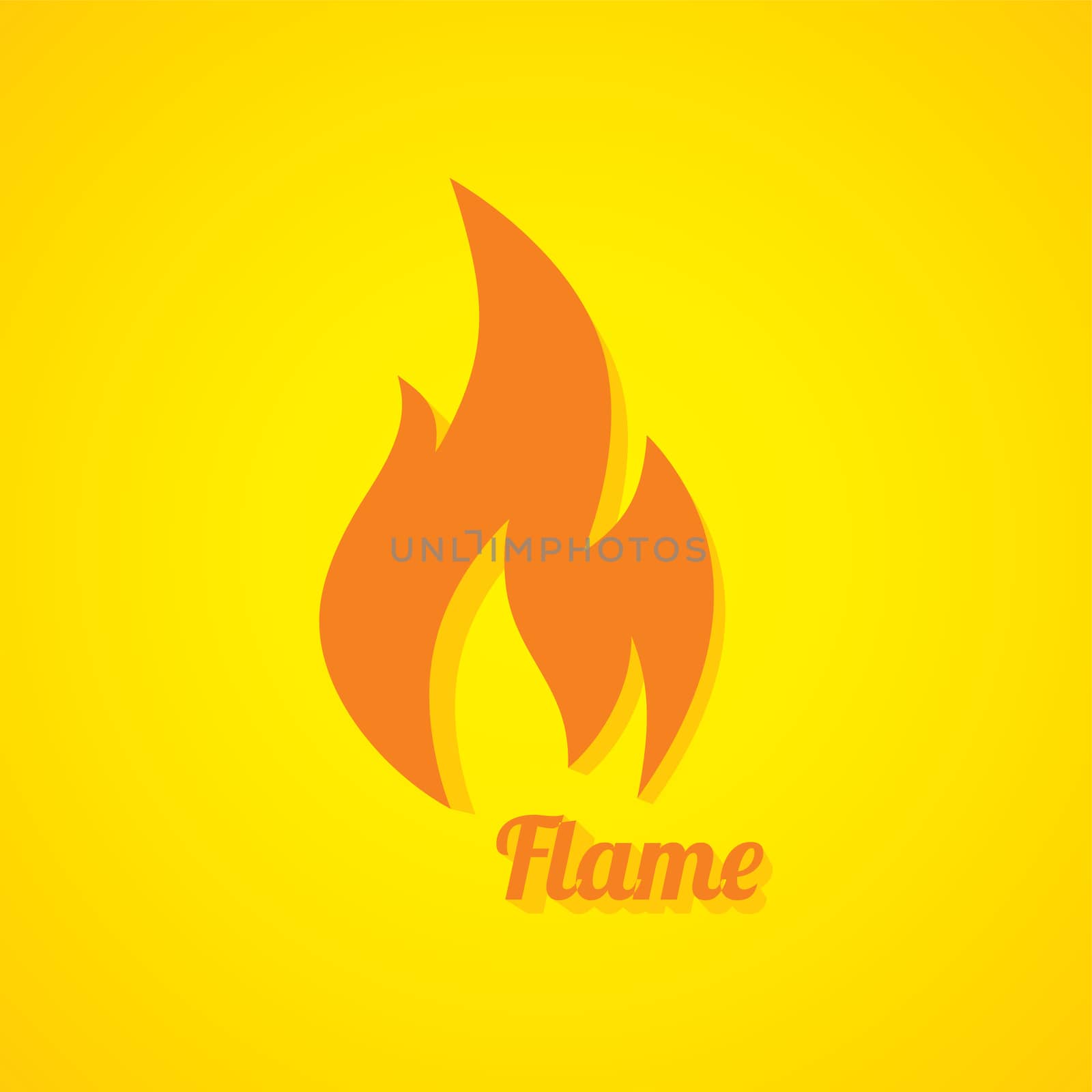 flaming fire theme by vector1st