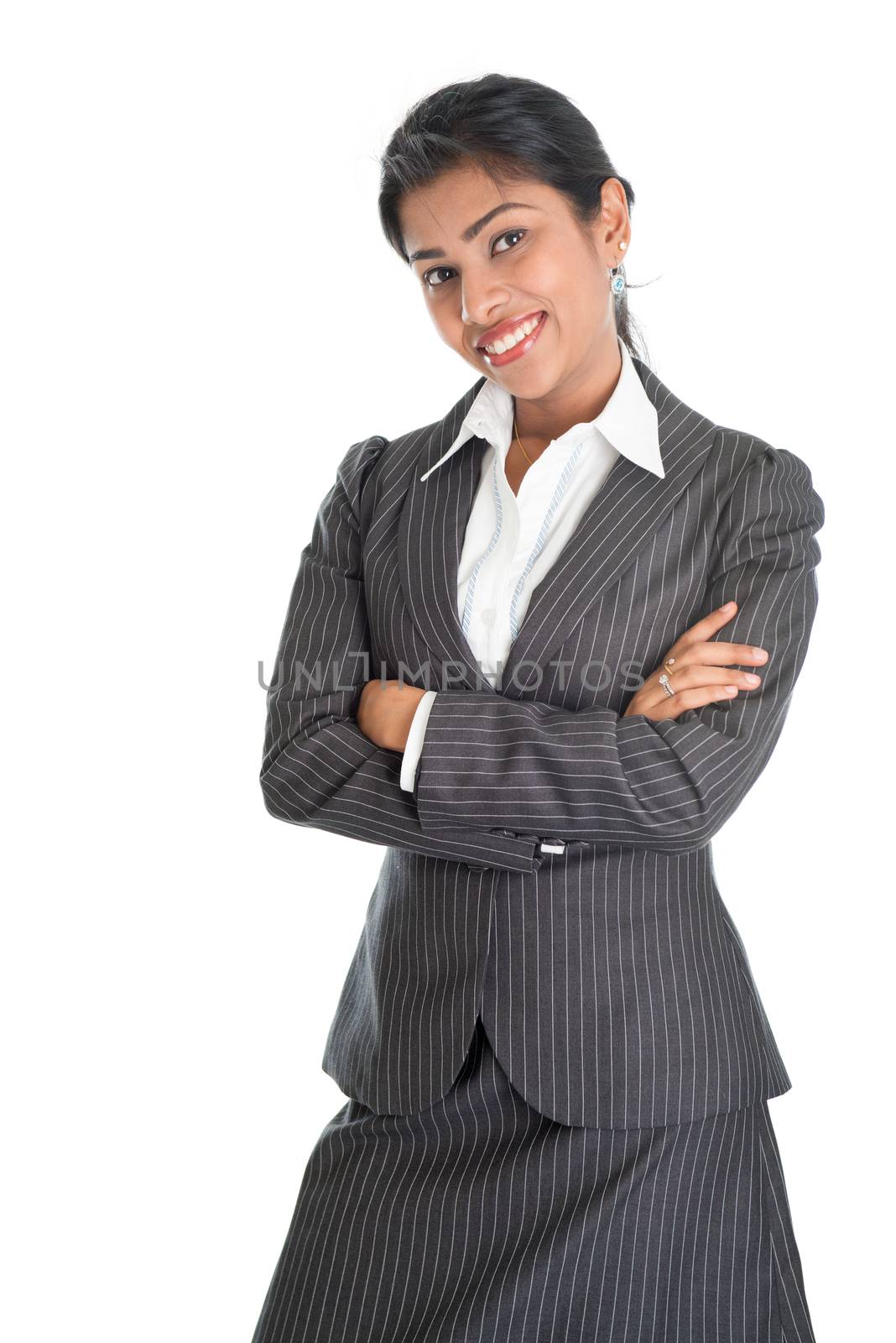 Black businesswoman smiling by szefei