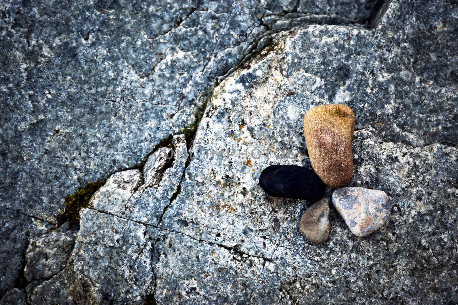 background or texture four round stones