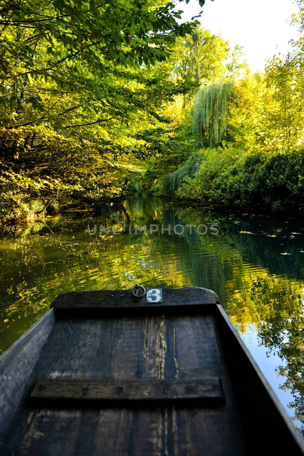 Boat while visit Colmar, Alsace, France or Little Venice.