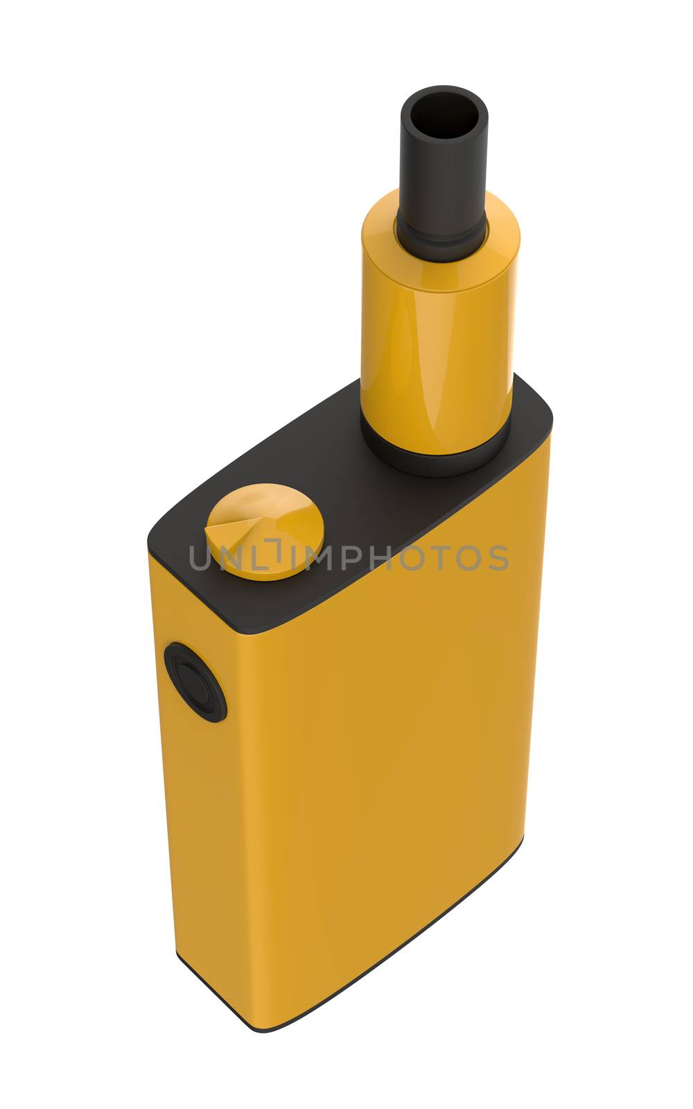 Popular modern vaping device . Safely Vaper gadget 3d illustration.