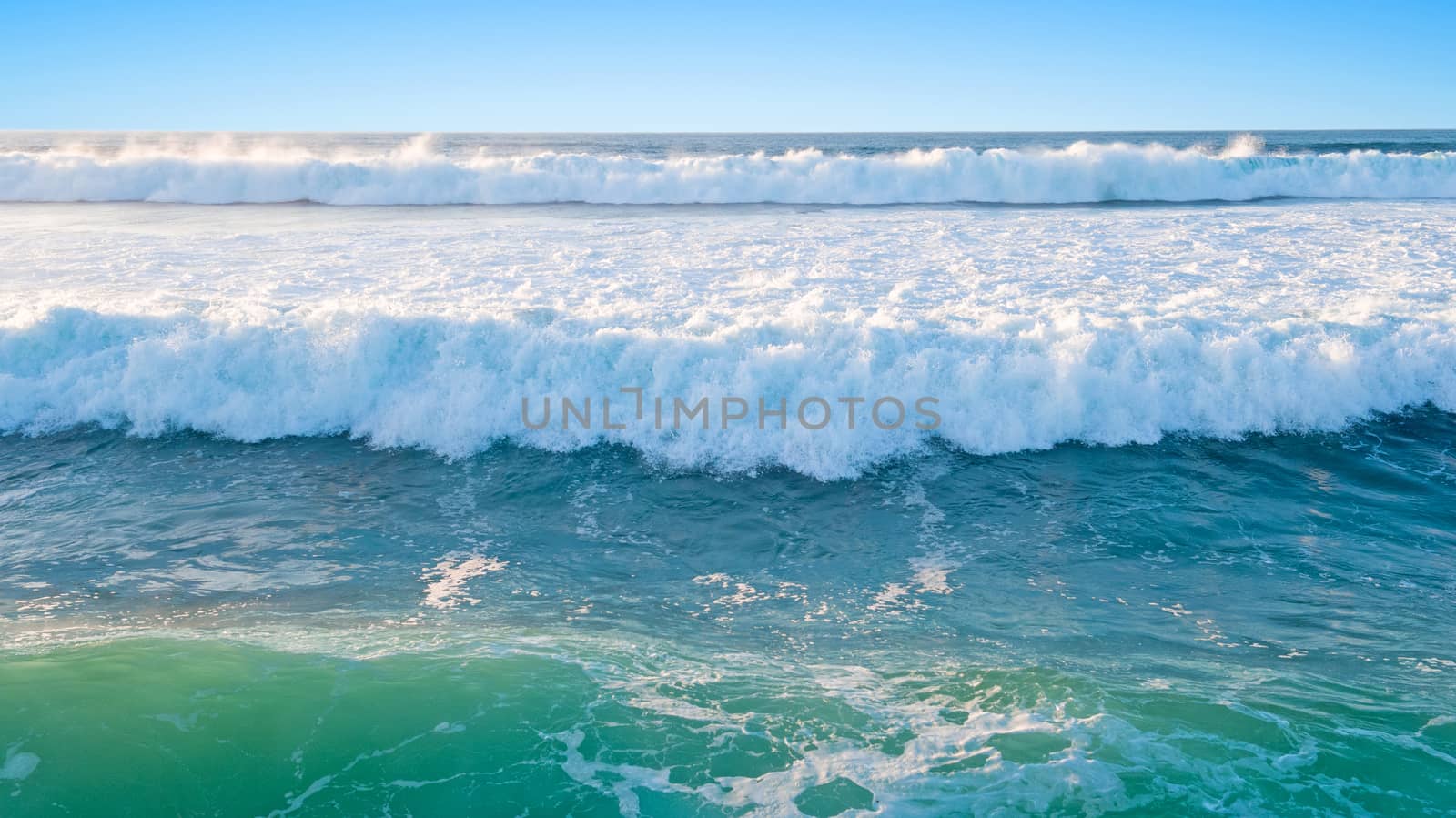 Aerial from ocean waves