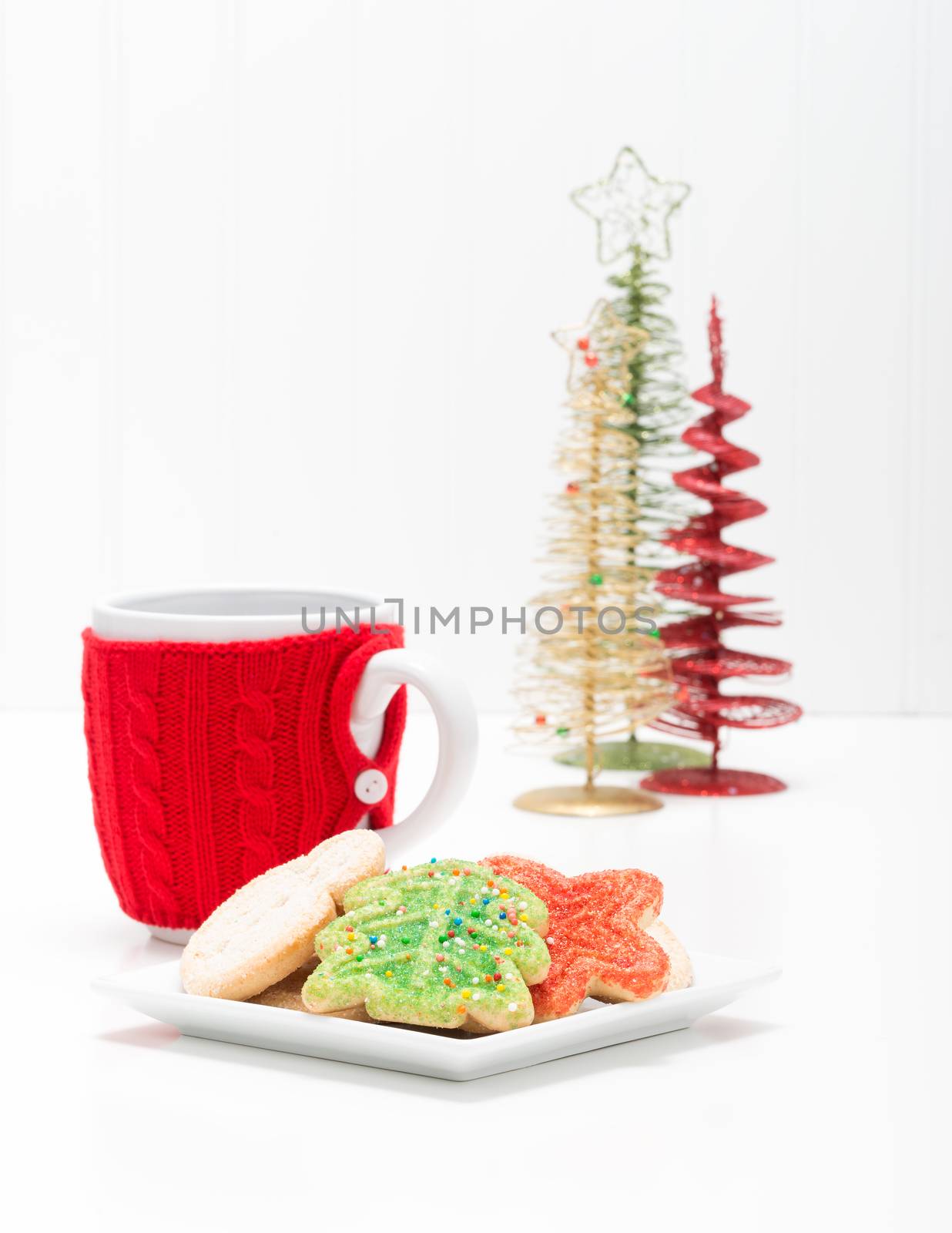 Christmas Cookies and Hot Drink Portrait by billberryphotography