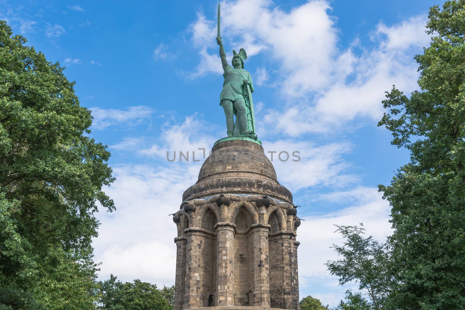 Statue of Cheruscan Arminius in the Teutoburg Forest near the city of Detmold, Germany.