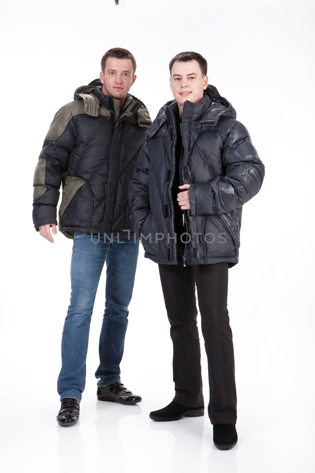 Two Men In Winter Clothing by Fotoskat