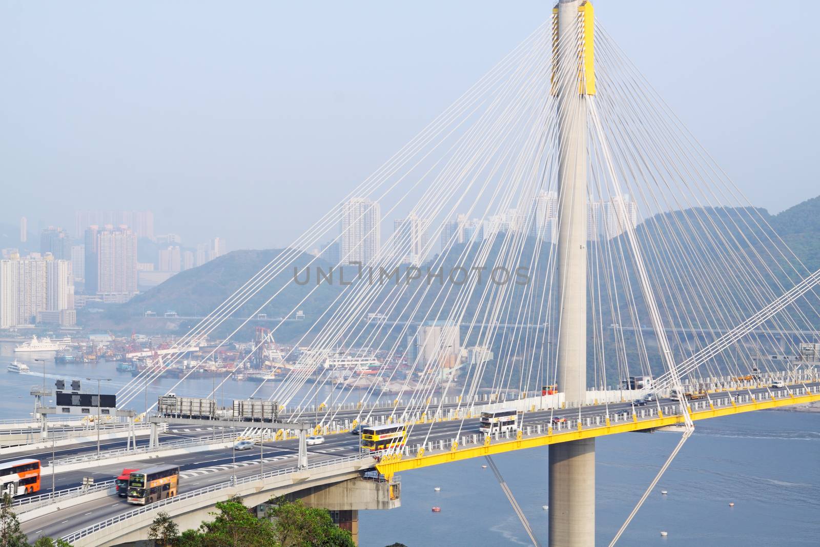 Ting Kau Bridge at day