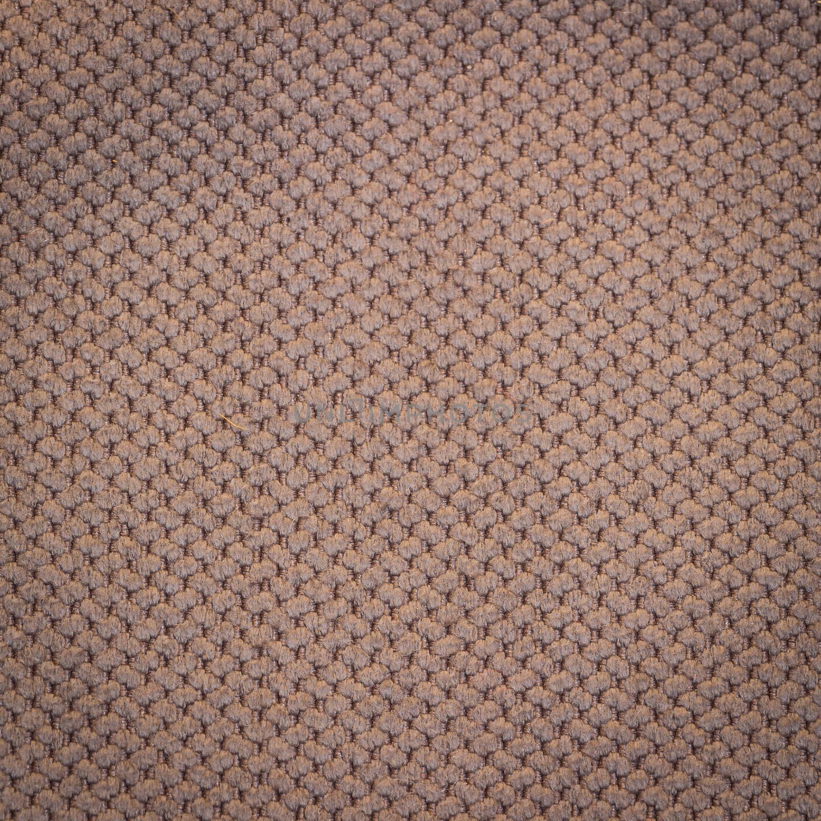 Rustic canvas fabric texture in terra color. Square shape