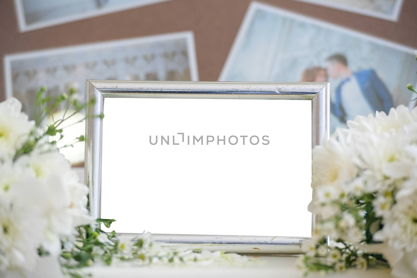 Blank vintage photo frame. by chatchai